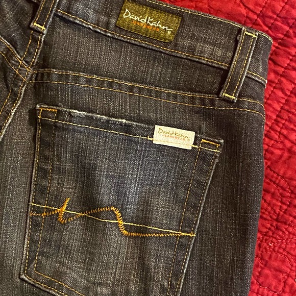 David Kahn Womens Size 2 Straight Leg Distressed Gray Jeans - Picture 4 of 5